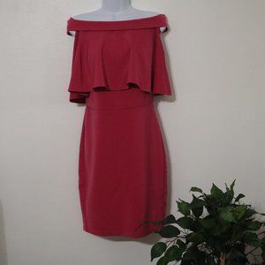 Pink Off Shoulder Dress